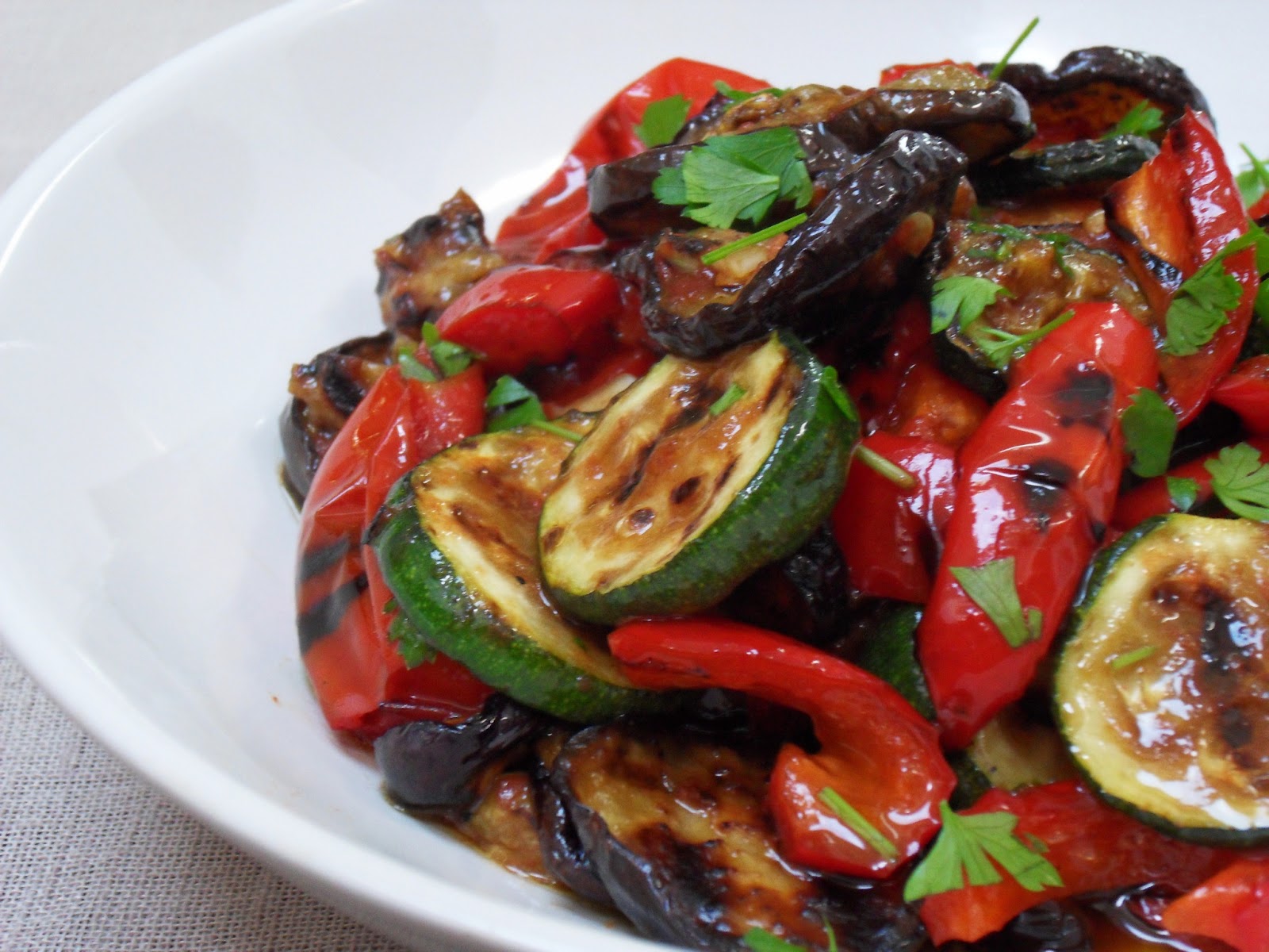 Diana's Cook Blog: Salade méditerranéenne de courgettes, aubergines et