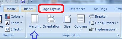 Hướng dẫn cách căn chỉnh lề trong Word 2007, 2003, 2010, 2013, Page layout page setup margin