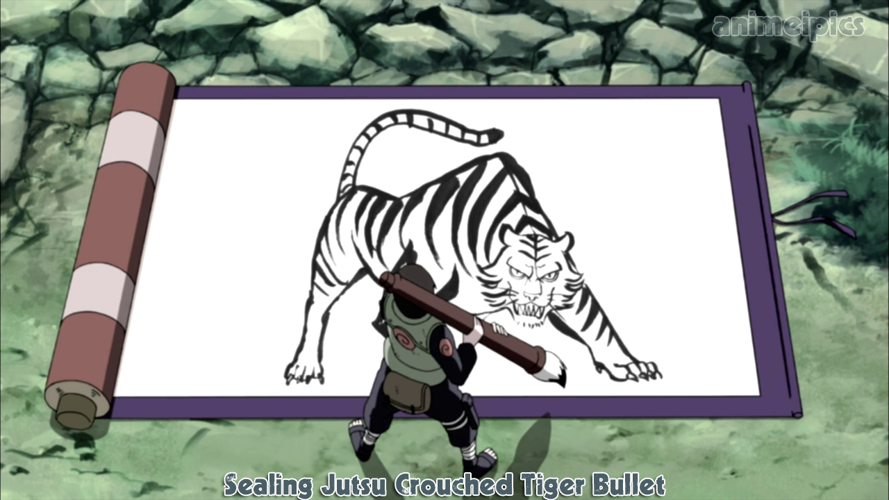 Sealing Jutsu Crouched Tiger Bullet Anime Mate