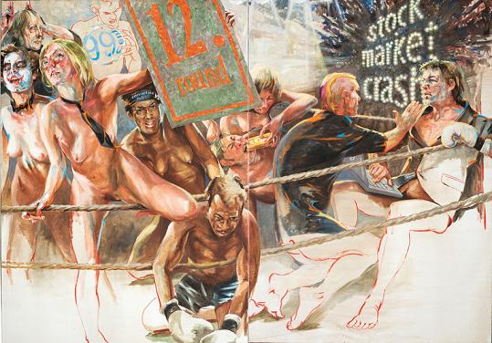 sigurd wendland pinturas nudez sexo caos multidão