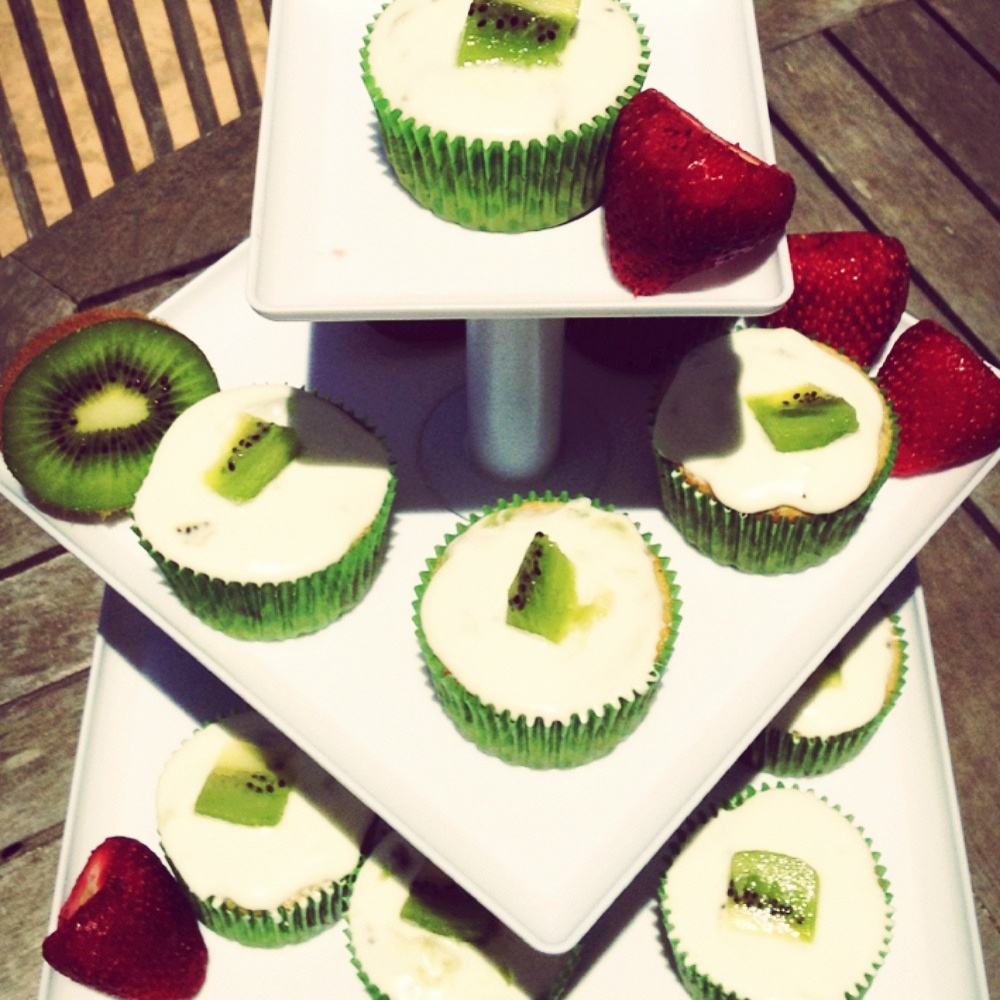 Sea Jay's Cupcakes Kiwi Strawberry Cupcakes