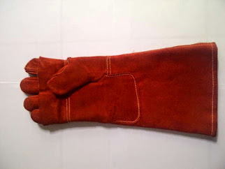 Red Split Gloves 16"