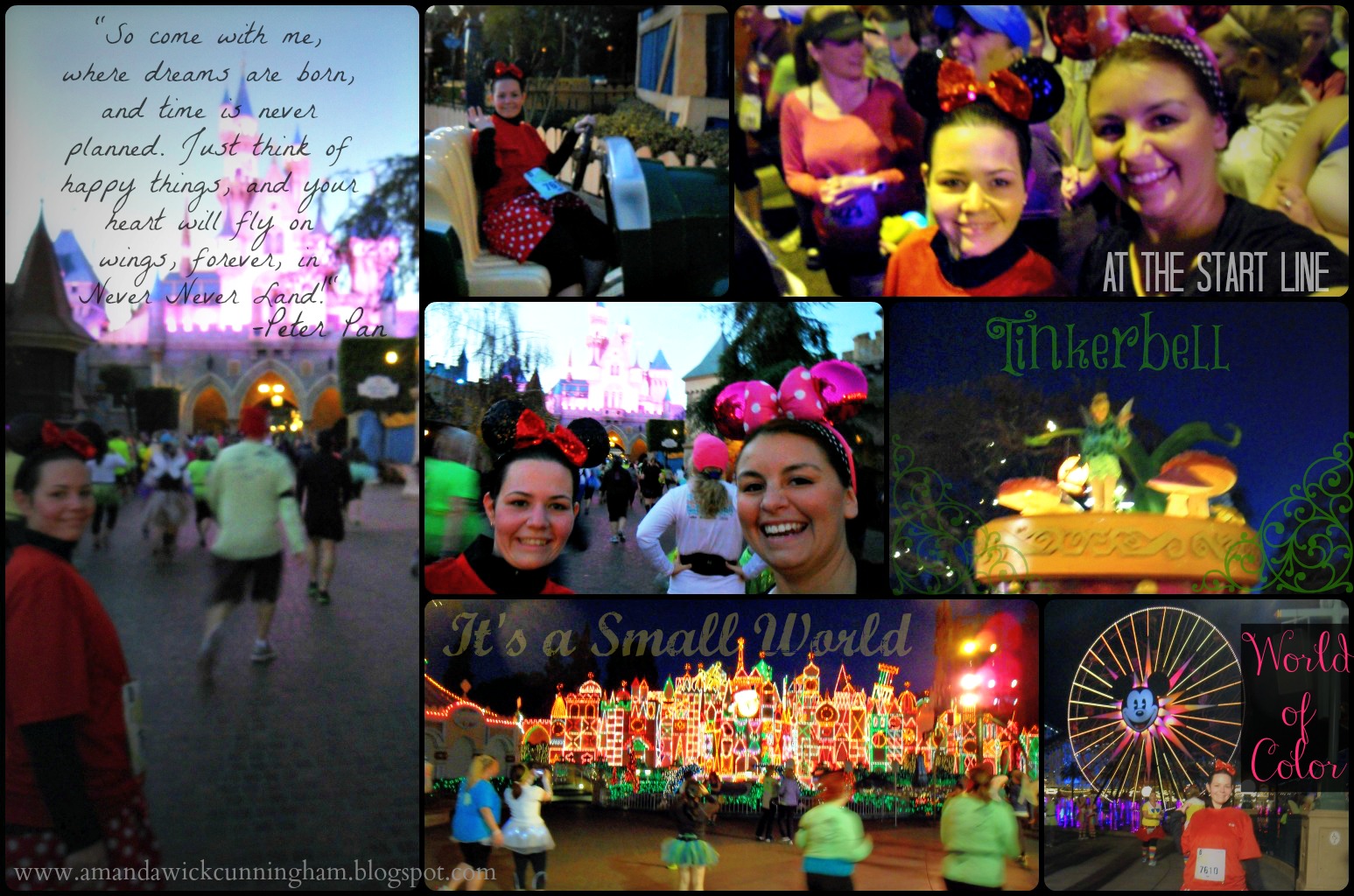 Kaleidoscope of Colors Disneyland Tinkerbell 1/2 Marathon, 2013