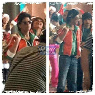 Shahrukh, Deepika, Abhishek on the sets of 'Happy New Year'