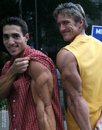 Steroid vs natural muscle