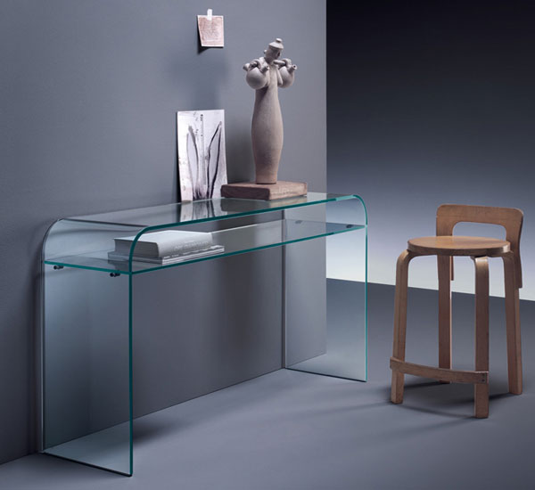 Glass Console Table Thought
