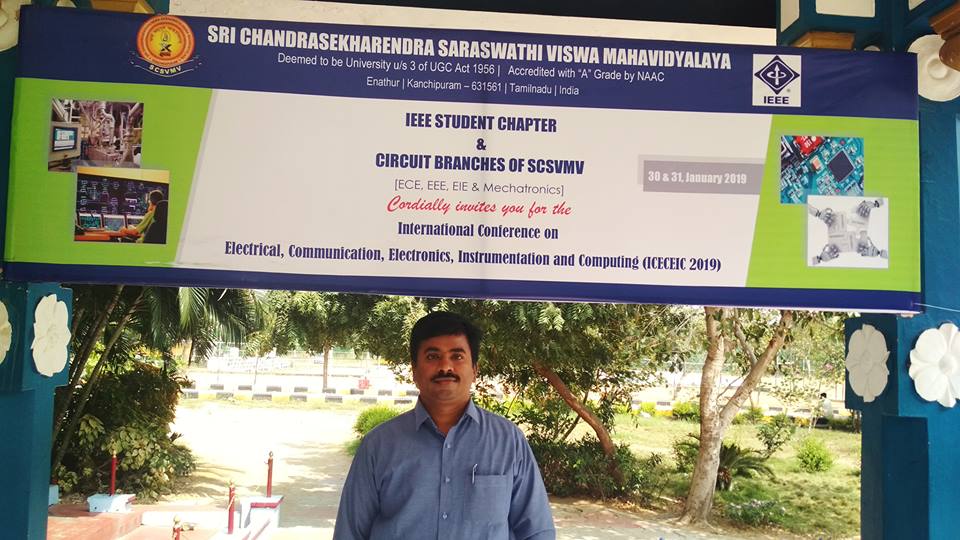 Session Char for IEEE- International Conference @ Kancheepuram.