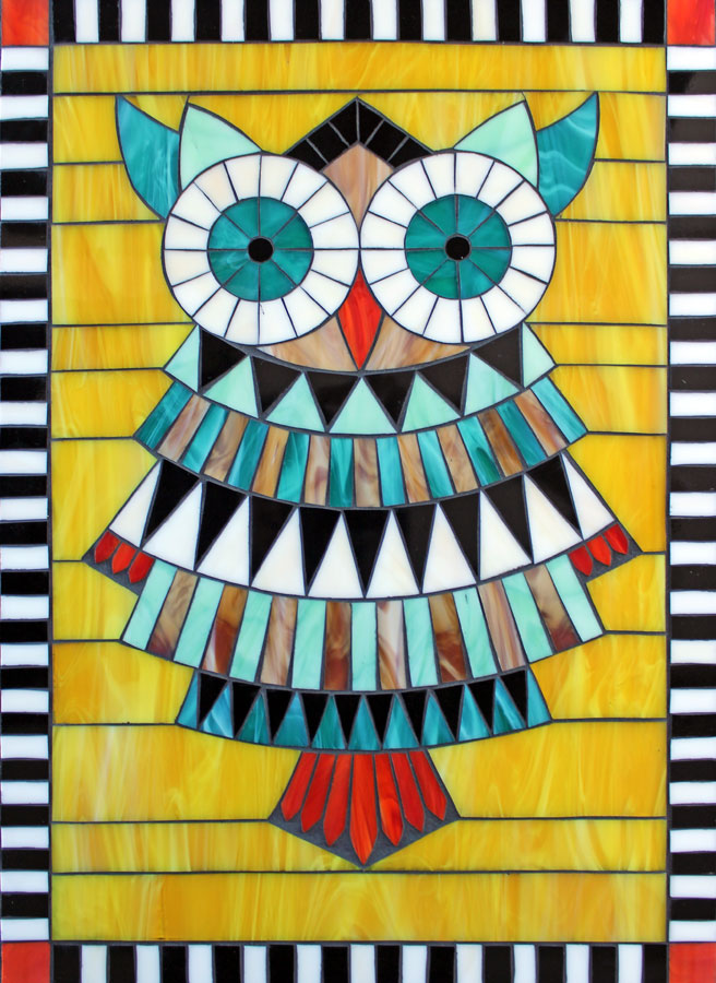 Mosaic Owl Design 5