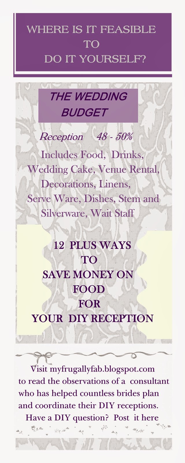DIY Frugally Fabulous Wedding Receptions 12 Plus Ways to Save Money on