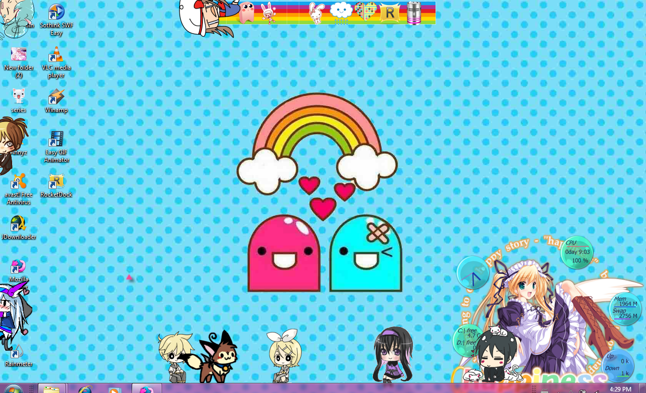 AnnyzKawaiiBlog mascotas en tu escritorio (shimejis)