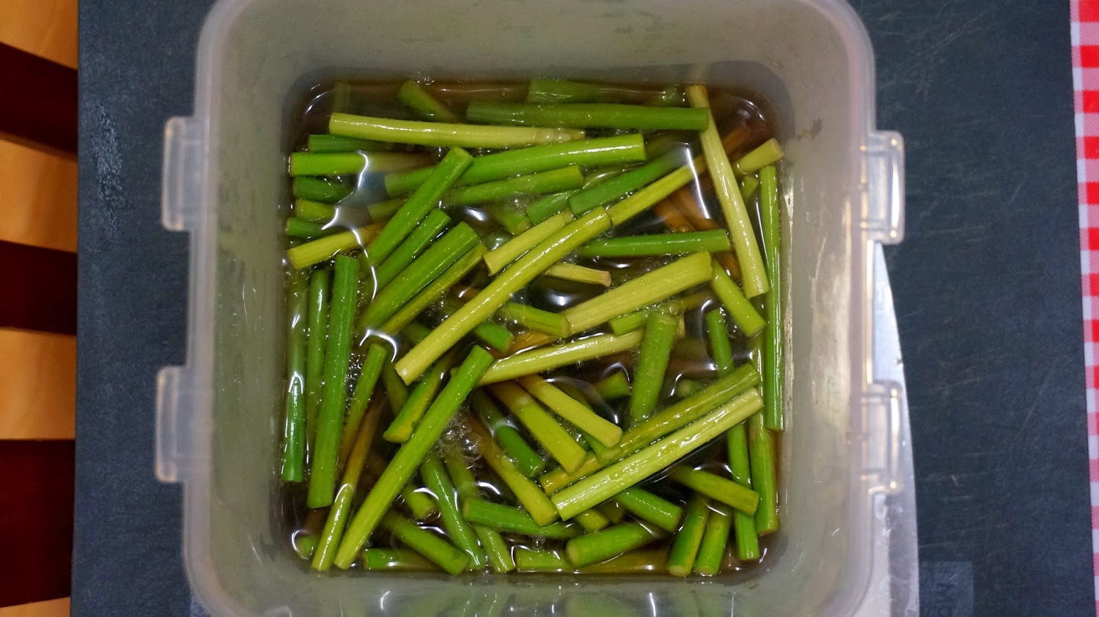 Recipe Pickled Garlic Stems or Maneul Jjong Jangajji (마늘쫑 장아찌)