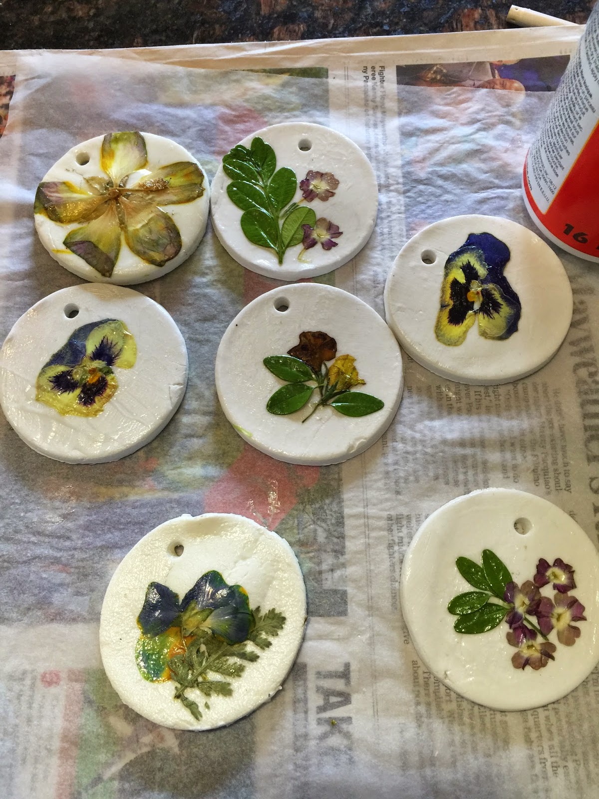 Life's Adventures dried flower ornaments craft