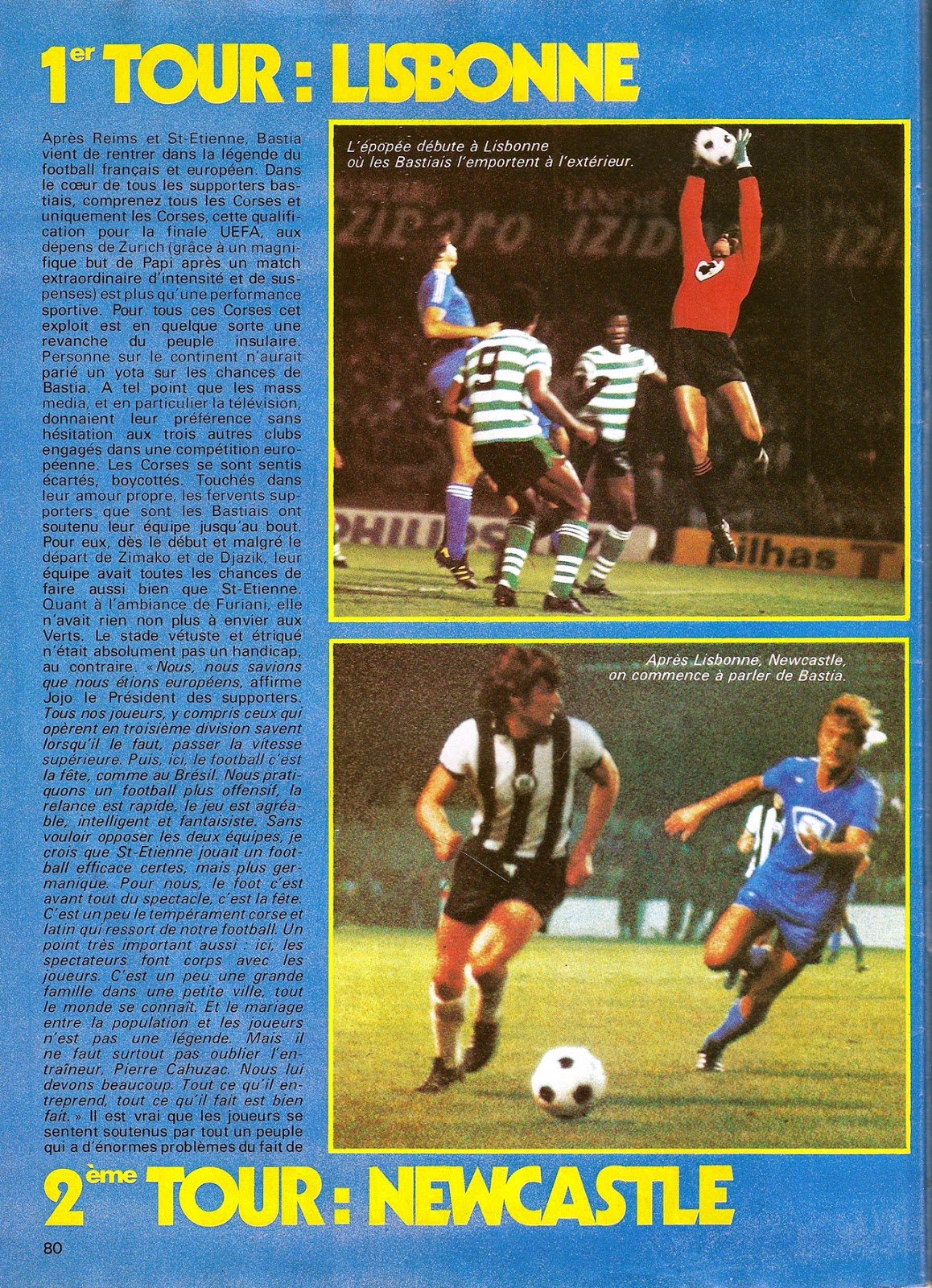 L'épopée de BASTIA en coupe UEFA 197778. THE VINTAGE FOOTBALL CLUB
