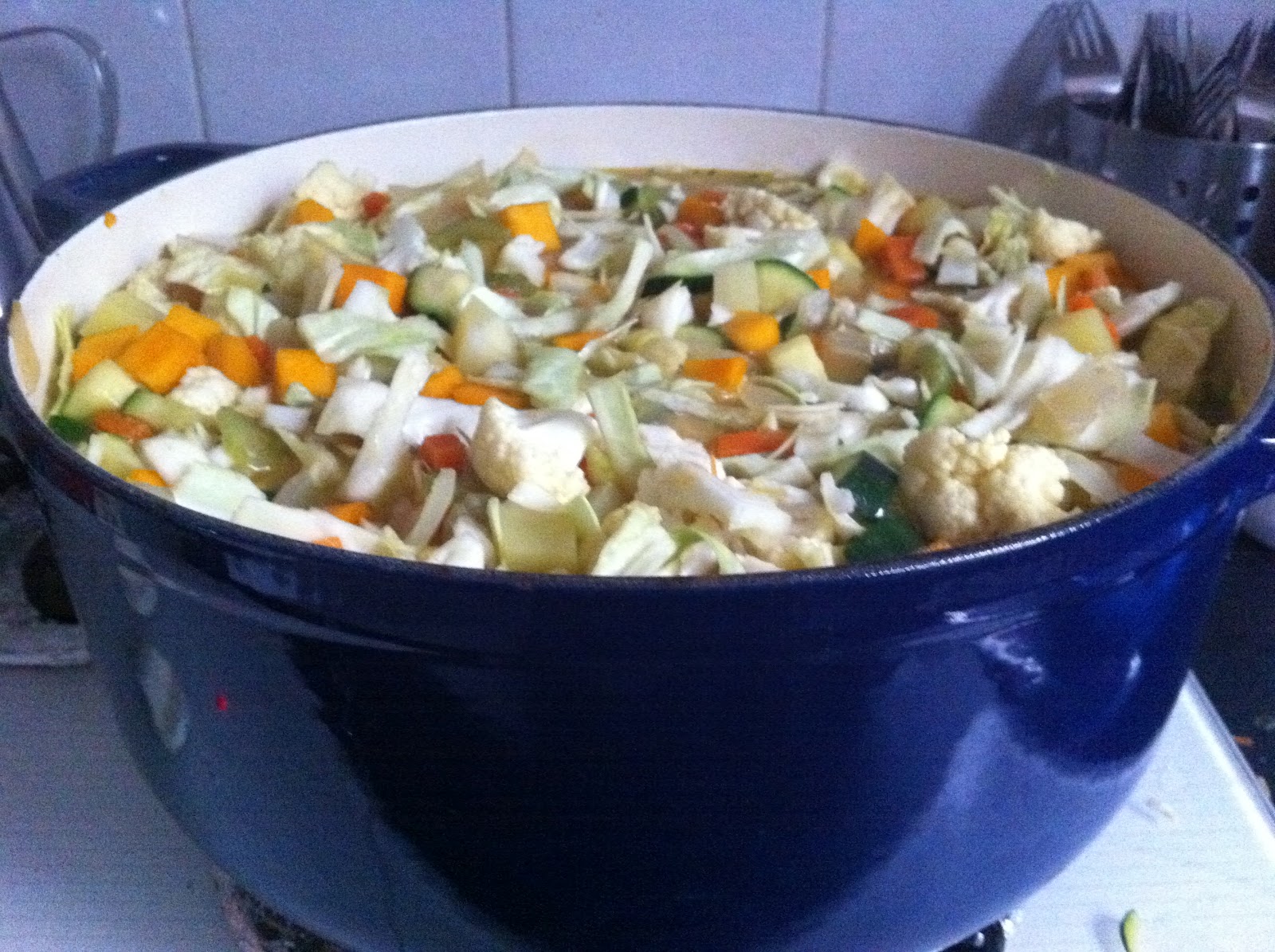 CookingNotes Vegetable Soup Under 100 Calories Per 2 Cup Serve (or Under 50 Calories Per 1