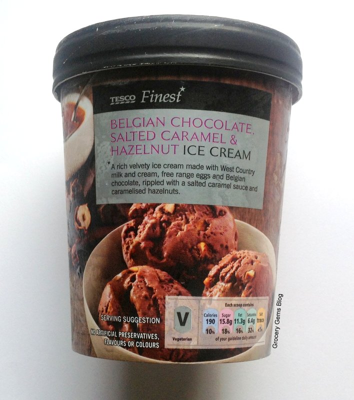Grocery Gems Tesco Finest Belgian Chocolate, Salted Caramel & Hazelnut