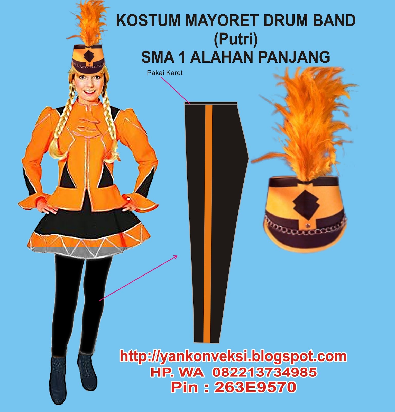 KOSTUM MAYORET DRUM BAND DAN MARCHING BAND