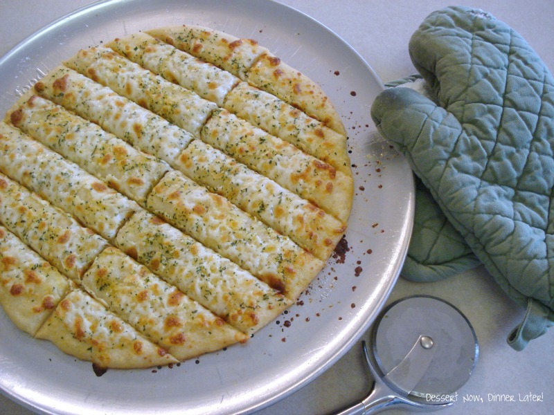 Garlic Cheese Sticks with Marinara Dessert Now, Dinner Later!