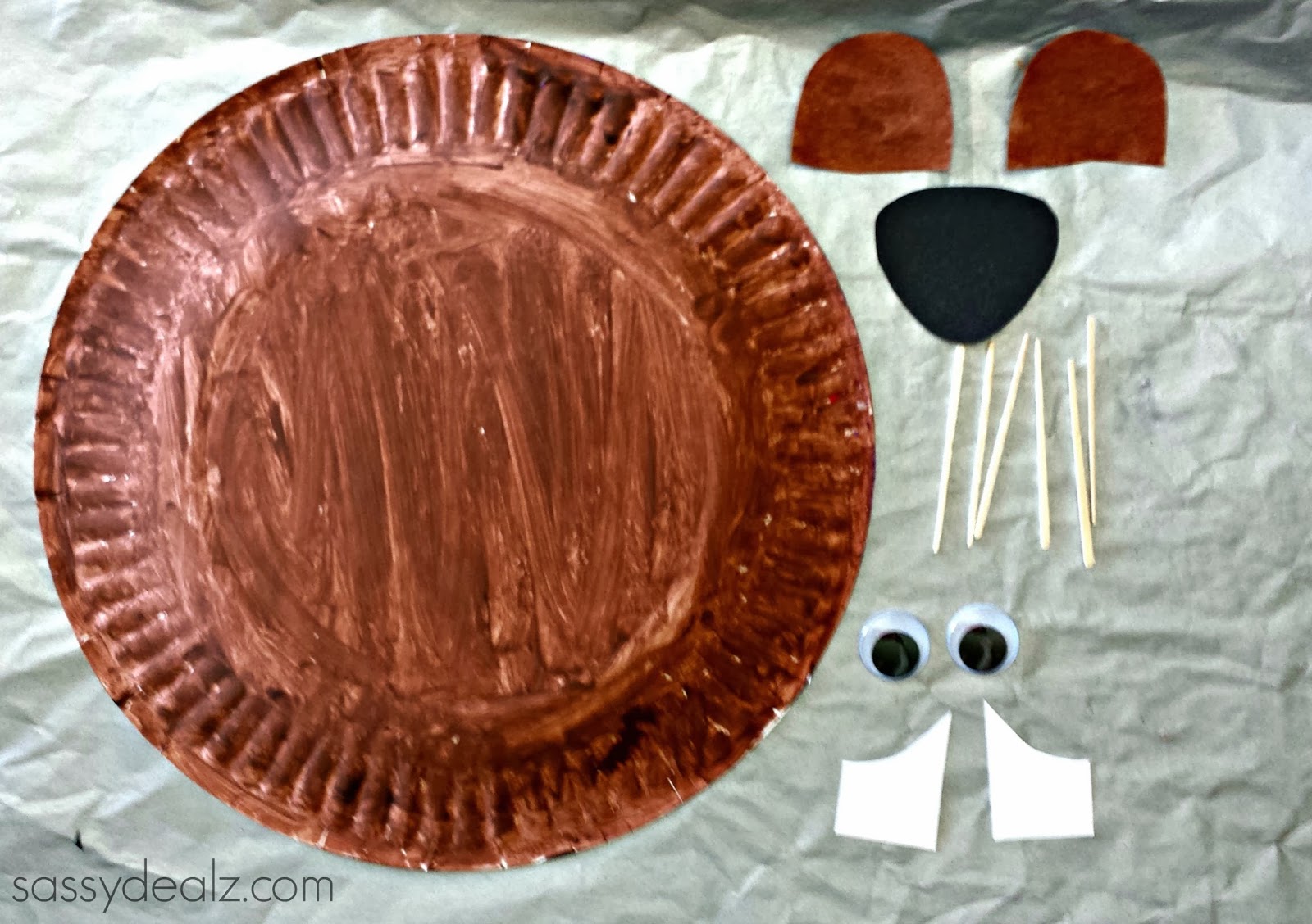 paper plate groundhog day craft