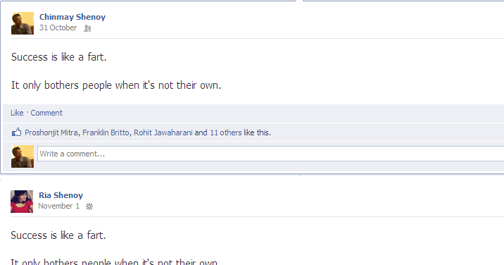 The Female Story On Facebook!