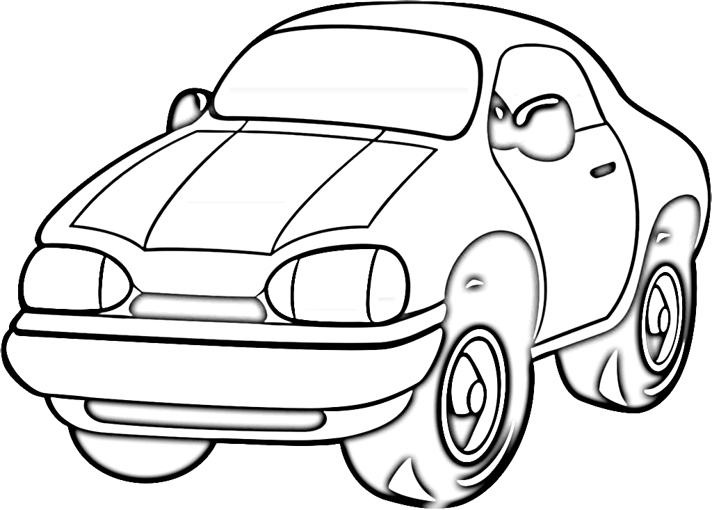 Car - coloring picture - gambar belajar mewarnai mobil 5