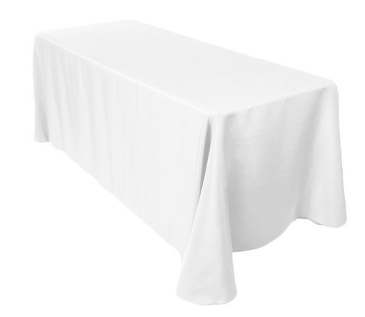 White Trestle Table Linen