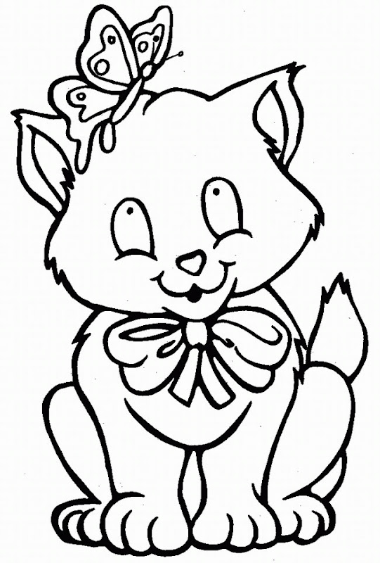 Cute Cats and Dogs Coloring Pages For Print title=