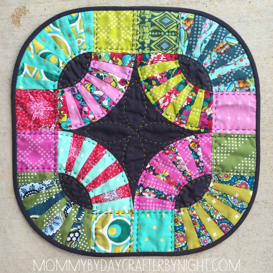 Mommy by day Crafter by night: Mini Quilt | Kaffe Fassett Pickle Dish