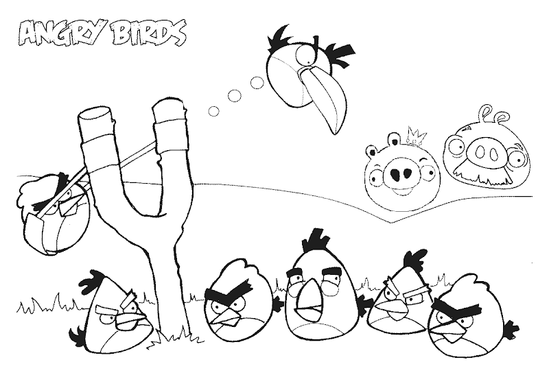 Angry Birds Coloring Pages title=