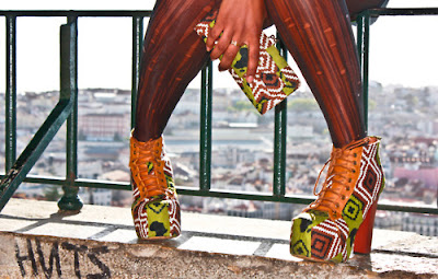 Nónó Moda African Print Jeffrey Campbell style