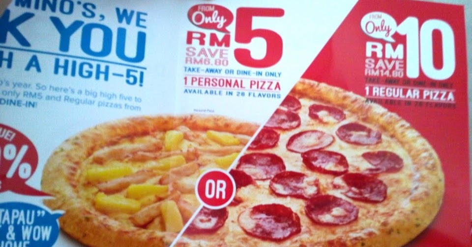 Domino personal pizza RM5 je Oh my by Miss N (Main blog)