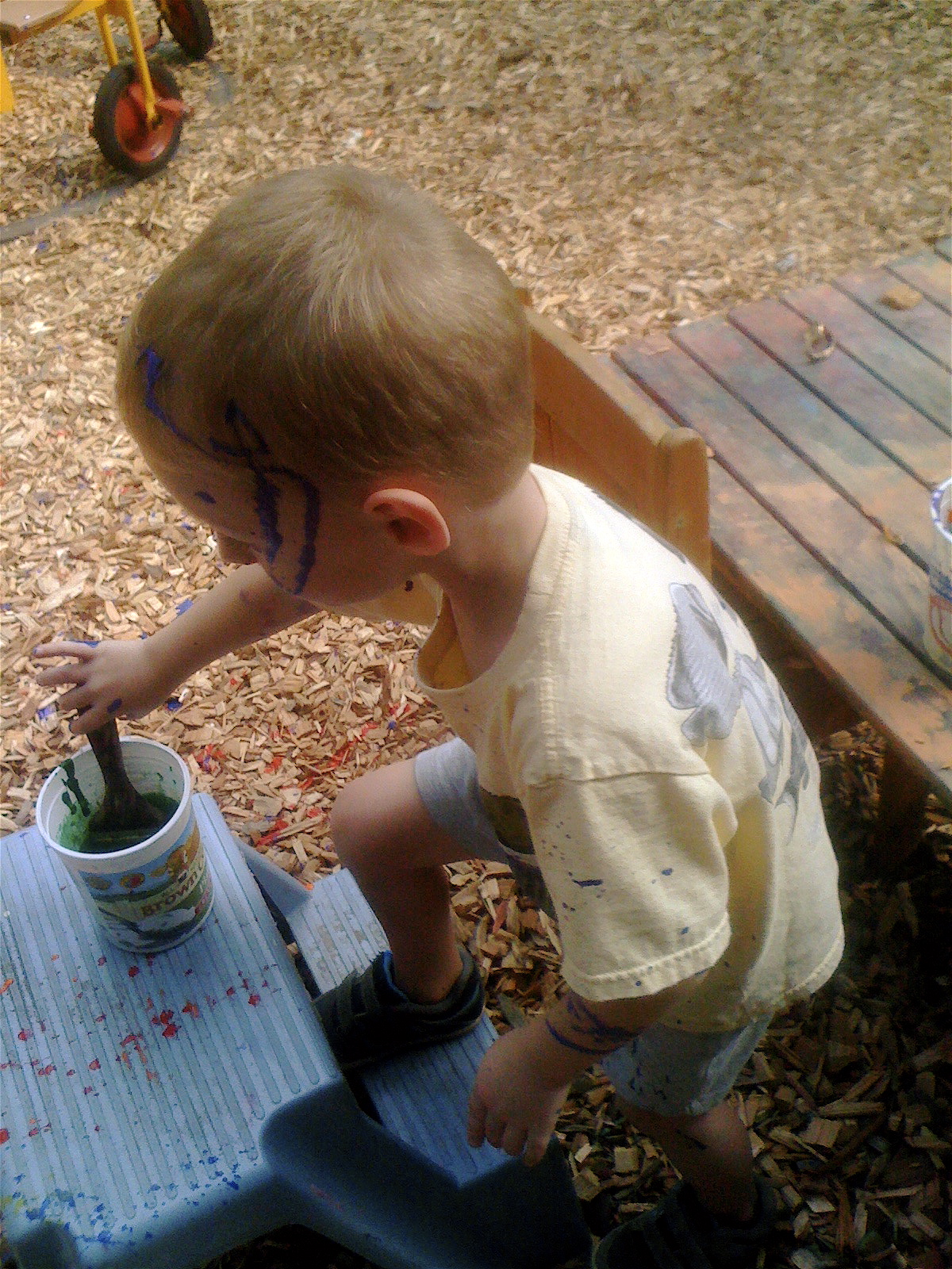 Teacher Tom Paint Throwing
