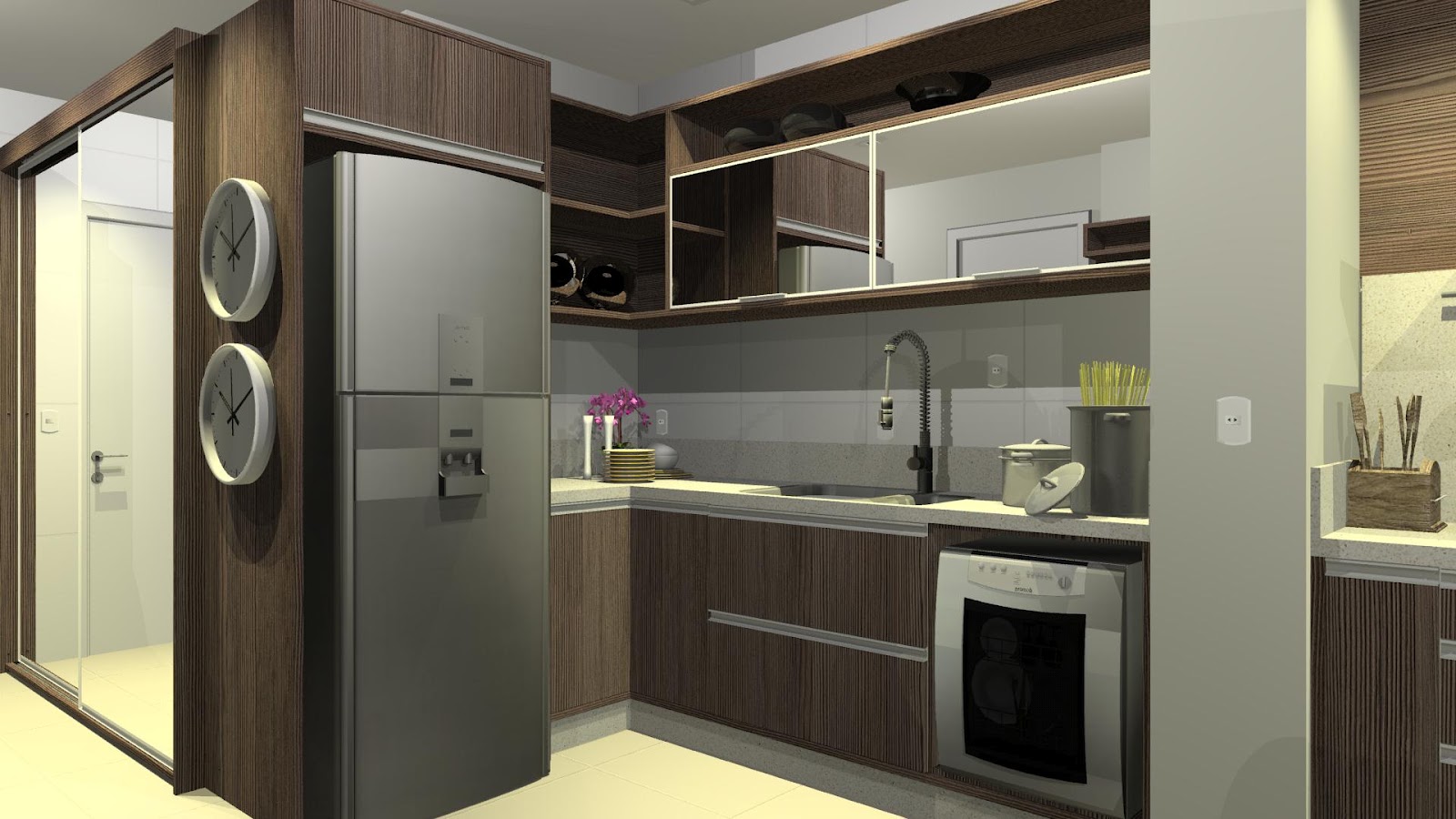 #938E38 designER Tiago Gelatti: Projeto Cozinha e Varanda com churrasqueira 1600x900 px Projeto Cozinha E Churrasqueira #2507 imagens
