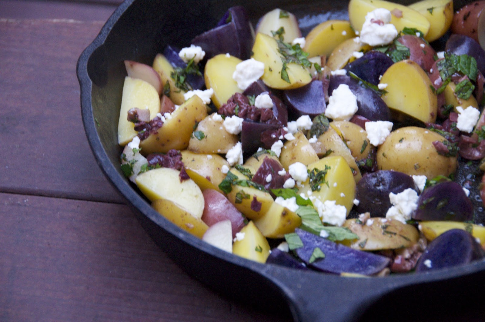 see you in the morning potatoes with olives feta and mint