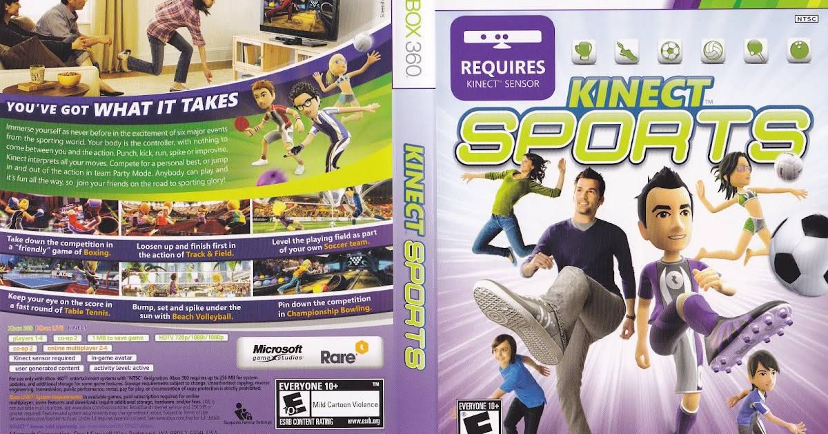 Games Covers Kinect Sports Xbox 360