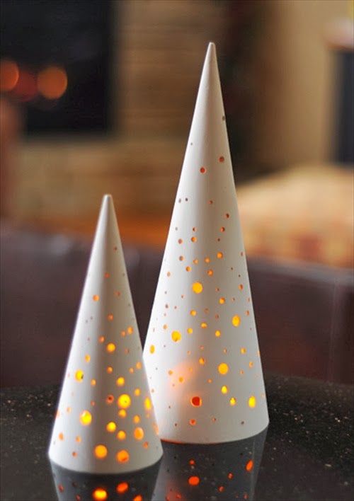 DIY Tabletop Christmas Trees