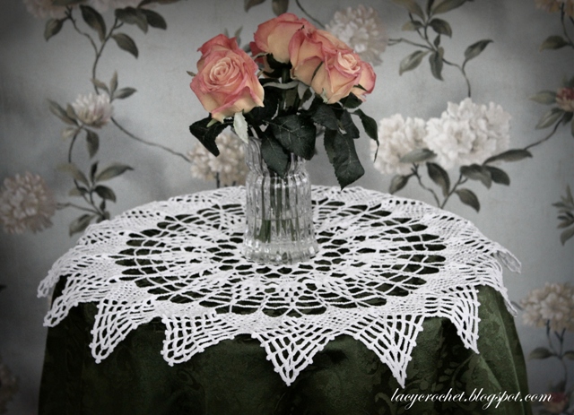 Vintage crochet lace doily white square coaster openwork cotton napkin unique gift idea 1980s