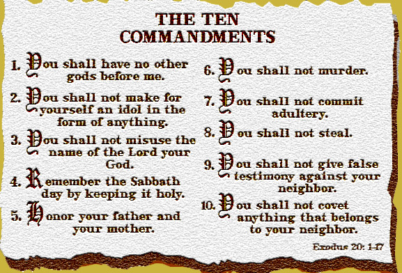 Gods 10 Commandments