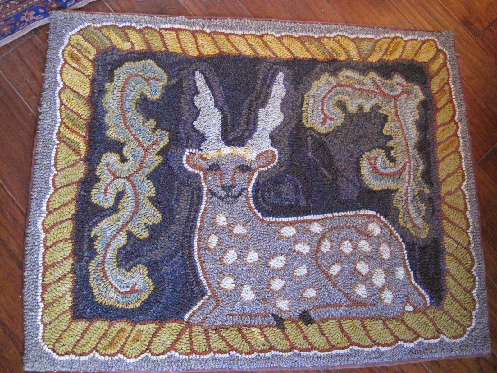 My Red Cape Cold weather good for Rug Hooking