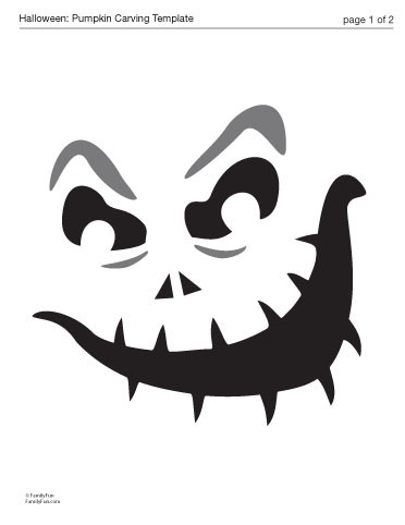 Scary+Pumpkin+Face+Templates The Creative Cubby: Pinspiration Friday: Pumpkin Carving Templates