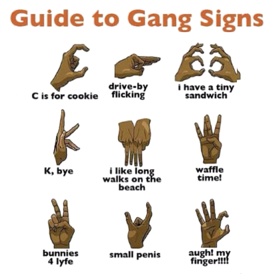 bloods gang signs