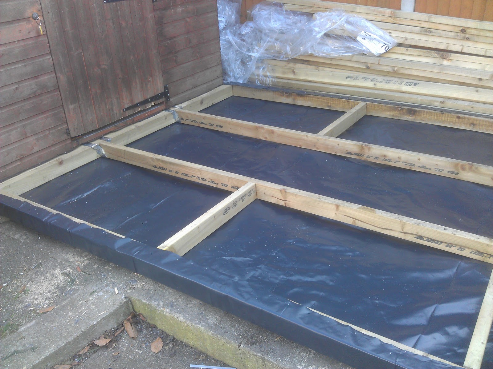 2012 Garden Room build The Base stage 2