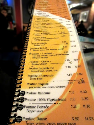 La Banquise Menu