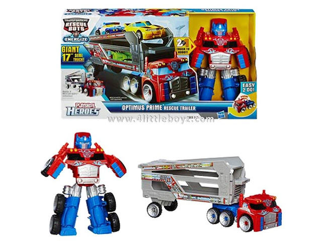 transformers rescue bots optimus prime trailer