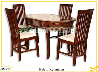 Meja dan Kursi Makan Ukiran Kayu Jati Balero Keranjang Meja dan Kursi Makan Ukiran Kayu Jati Balero Keranjang