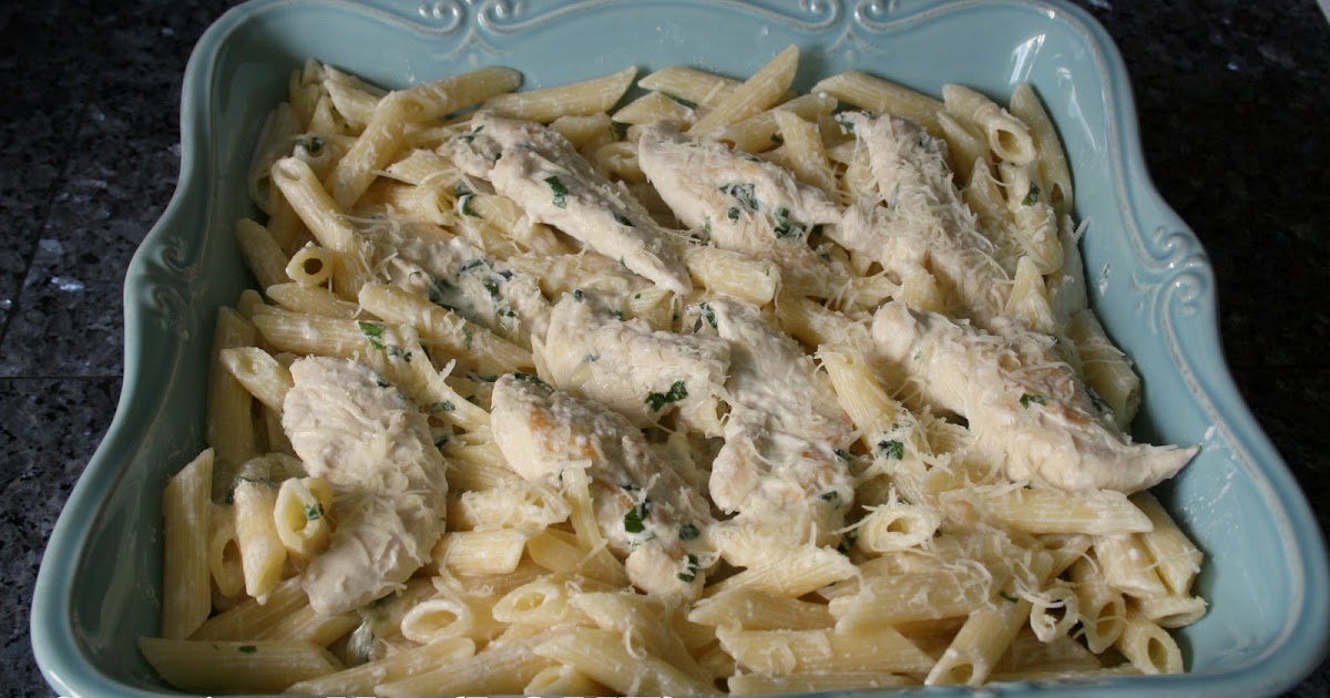 Katherine's Kitchen Serving Up {Pasta} Chicken with Basil Cream Sauce