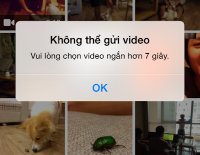 Lỗi upload video làm ảnh đại diện Lỗi upload video làm ảnh đại diện