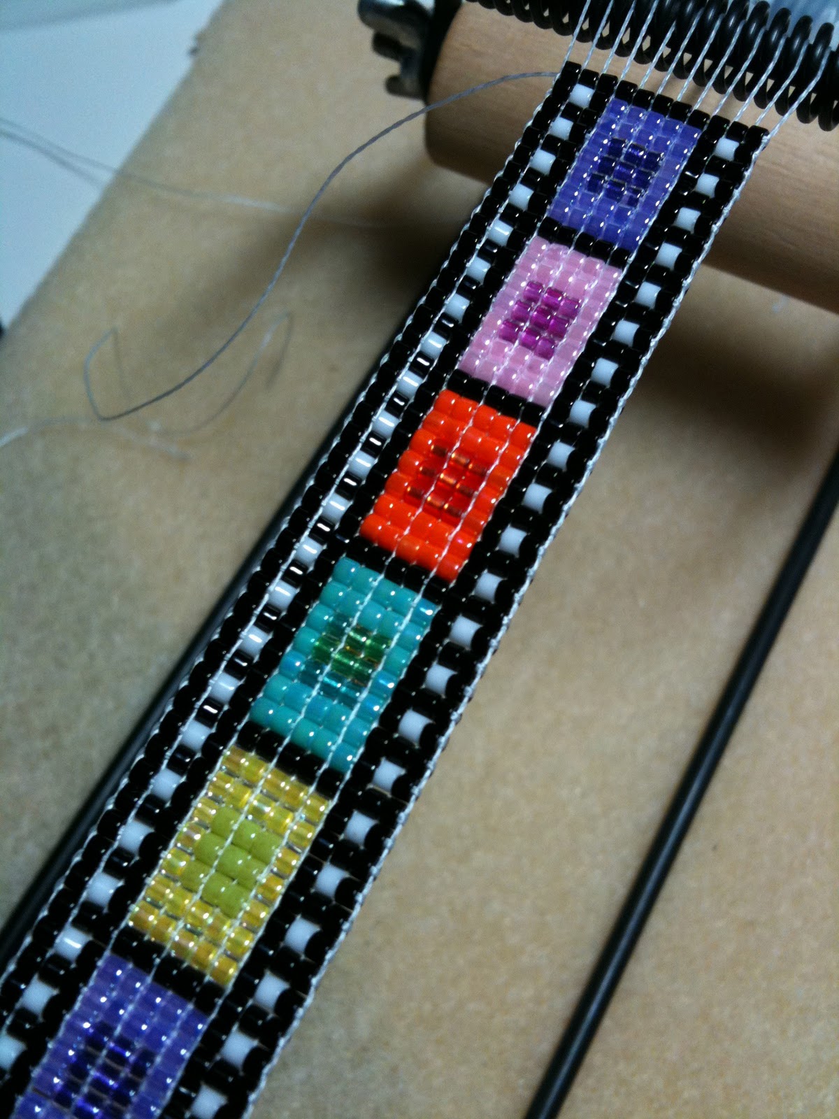 sleepless beader beading on a loom sleepless beader beading on a loom