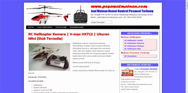 TOKO ONLINE TERPERCAYA: Pesawat Mainan Toko Online Bisa Dipercaya