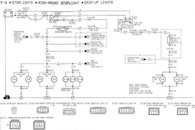 1994 Mazda RX-7 Stoplights, High-Mount Stoplight, and Back-Up Lights