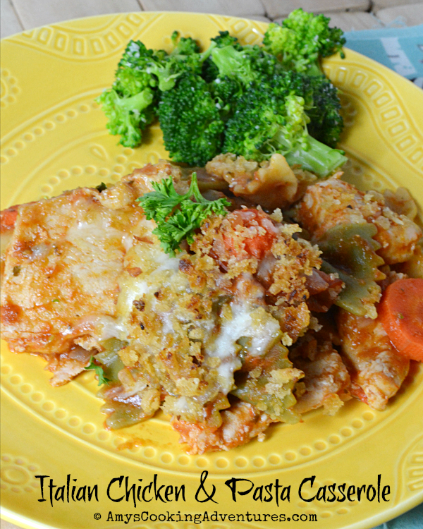 Italian Chicken & Pasta Casserole